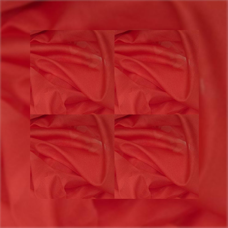 SILK ORGANZA - CHERRY